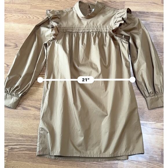 Xirena brown mini Nyla Dress in Khaki Gold size L - Picture 6 of 10